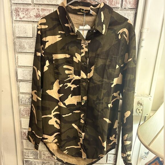 SeNight youth XL green camo jacket new - Picture 1 of 7